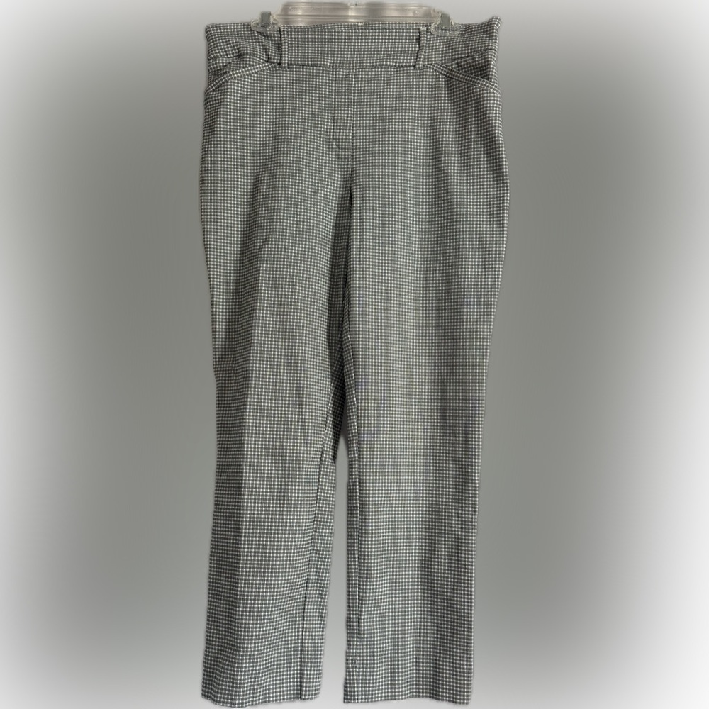Hilary Radley Black and White Checkered Pants size L